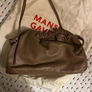 Mansur Gavriel Mini Cloud Clutch Biscotto